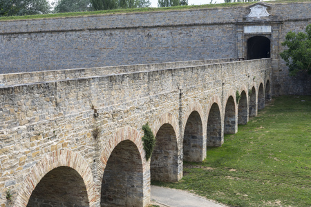 Gate of the Citadel of Pamplona, Spainの写真素材