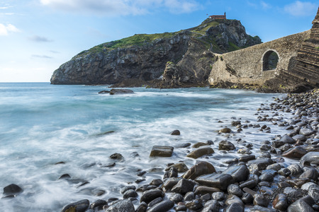 San Juan de Gaztelugatxe, Basque Country, Spainの写真素材