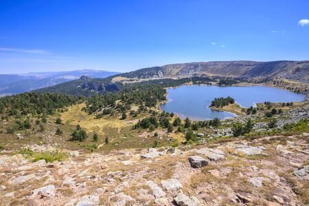 Black Lagoon of Natural Park of Neila Lagoons, Demanda mountain range Burgos, Spain