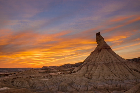 Castildetierra at Bardenas, Navarre, Spainの写真素材