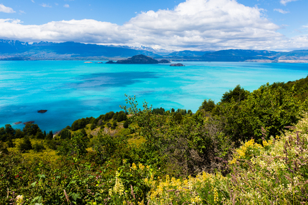 Lake General Carrera, Chileの写真素材