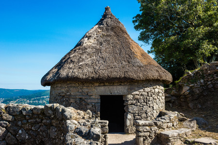 Castro of Santa Tegra in the province of Pontevedra, Spainのeditorial素材