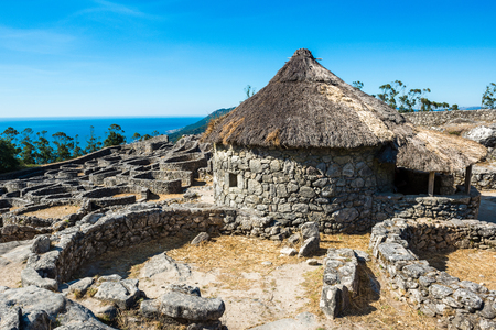 Castro of Santa Tegra in the province of Pontevedra, Spainのeditorial素材
