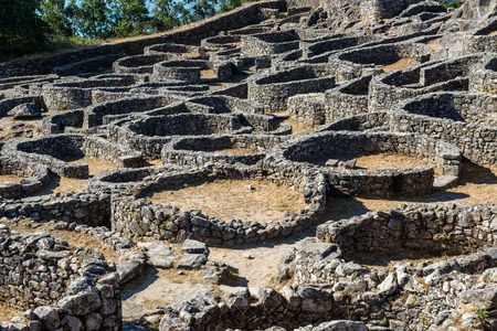 Castro of Santa Tegra in the province of Pontevedra, Spainの写真素材