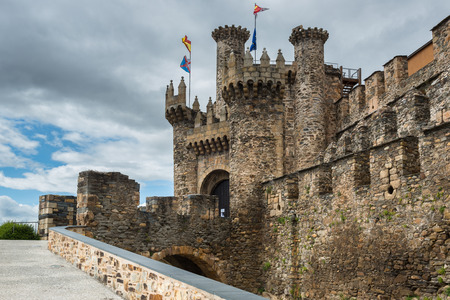 Templar castle of Ponferrada, province of Leon, Spainのeditorial素材
