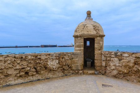 Castle of Santa Catalina at Cadiz, Spainのeditorial素材