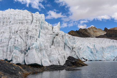 Pastoruri glacier in Huascaran National Park, Peruの写真素材