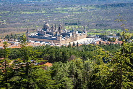 Royal Monastery of San Lorenzo de El Escorial, Madrid, Spainのeditorial素材
