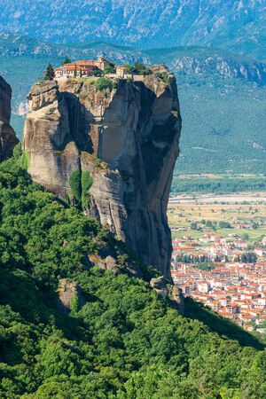 Holy Trinity Monastery, Agia Trias, at the complex of Meteora monasteries, Greeceの写真素材