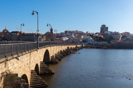 Panorama of Alba de Tormes village, Salamanca province, Spainの写真素材