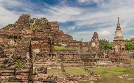 Ruins in Ayutthaya National parkの写真素材