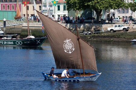 IX Meeting of Traditional Boats of Vila do Conde. Fishing sailboat Briosa.のeditorial素材