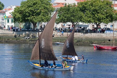 IX Meeting of Traditional Boats of Vila do Conde. Fishing sailboats Baltazar and Briosa.のeditorial素材