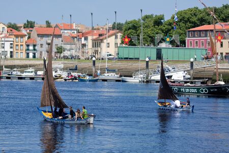 IX Meeting of Traditional Boats of Vila do Conde. Fishing sailboats Baltazar and Briosa.のeditorial素材