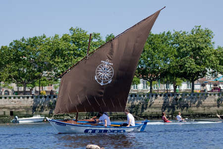 Vila do Conde - Portugal - June 2011. Sailboat のeditorial素材