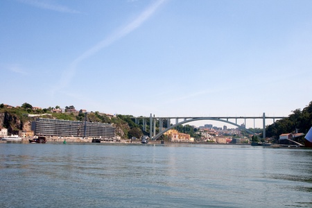 The Arrabida bridge is the last of the bridges over the Douro river before it flows into the sea  In 1963 was the bridge with the worldの写真素材