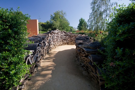 Ponte do Lima, Portugal - August 17, 2011: the 7th International Garden Festival was a competition between 58 projects received from 12 countries.のeditorial素材