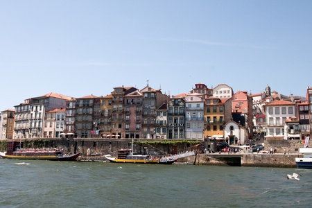 Ribeira is one of the oldest places in the city of Oporto.の写真素材