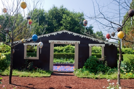 Ponte de Lima, Portugal - May 25 to October 31, 2012: the 8th International Garden Festival was a competition between 49 projects received from different countries. This year the theme is "Gardens for Eating".のeditorial素材