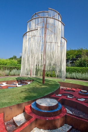 Ponte de Lima, Portugal - May 25 to October 31, 2012: the 8th International Garden Festival was a competition between 49 projects received from different countries. This year the theme is のeditorial素材