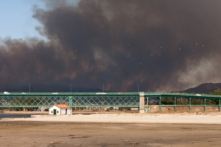 September 13th big fire in Serra de Perre - Viana do Casteloの写真素材