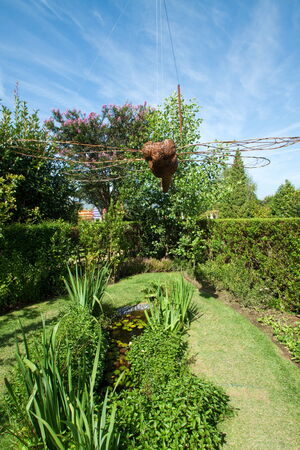 Ponte de Lima, Portugal - August 21, 2014: the 10th Ponte de Lima International Garden Festival of Ponte de Lima is composed by the creation of eleven temporary gardens with innovative perspectives of the use of public spaces. This year the theme is "Gardのeditorial素材