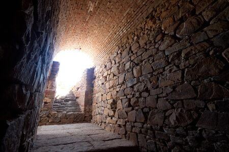 Mérida is the capital of the autonomous community of Extremadura, western central Spain. The Archaeological Ensemble of Mérida has been a UNESCO World Heritage site since 1993.The Amphitheatre of Mérida is a ruined Roman amphitheatre.の写真素材