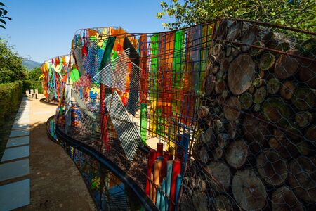 Ponte de Lima Portugal - August 23 2019: the 15th Ponte de Lima International Garden Festival of Ponte de Lima is divided into 12 temporary gardens, 11 of whom have never seen before. Artists, designers, gardeners and landscape architects from 9 countriesのeditorial素材
