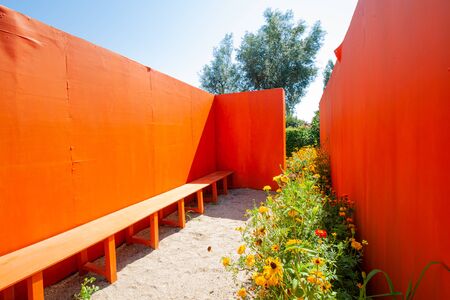 Ponte de Lima Portugal - August 23 2019: the 15th Ponte de Lima International Garden Festival of Ponte de Lima is divided into 12 temporary gardens, 11 of whom have never seen before. Artists, designers, gardeners and landscape architects from 9 countriesのeditorial素材