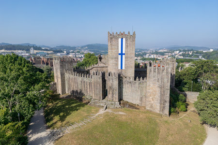 Guimaraes Castle - Portugalの写真素材