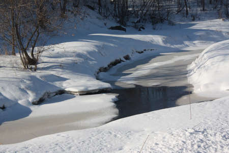 Winter Brookの写真素材