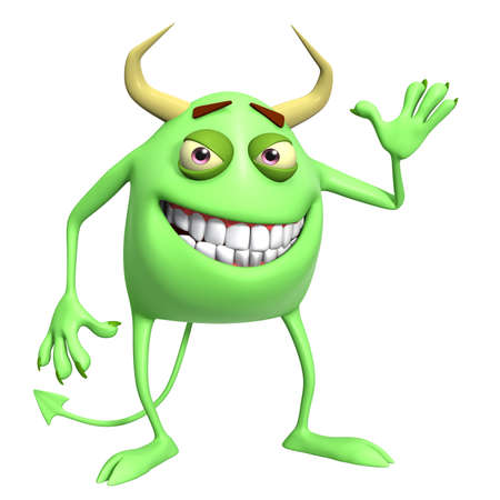 3d cartoon monster