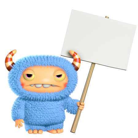 3d cartoon monsterの写真素材