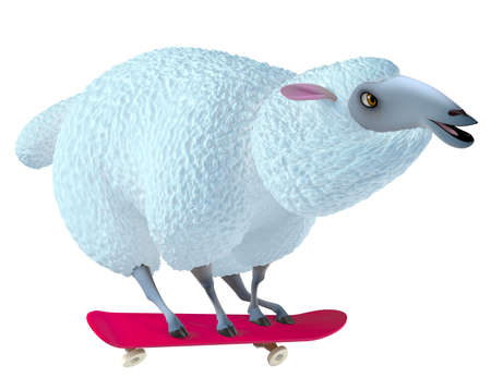 blue sheepの写真素材