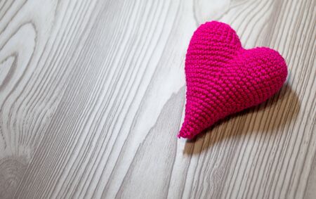 heart on wooden background