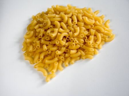 pasta isolated on white backgroundの写真素材