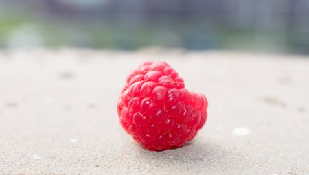 raspberries on backgroundの写真素材