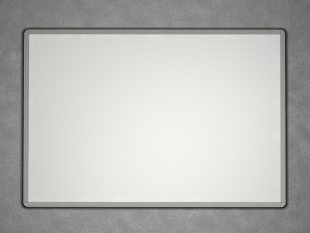 Blank whiteboardの写真素材