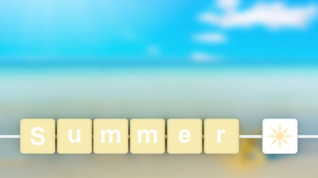 Summer background, wallpaper, postcard.の写真素材