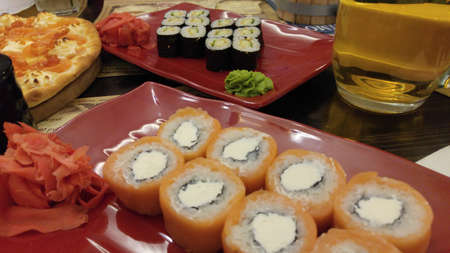 Pizza rollsの写真素材