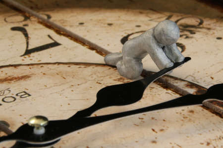 how a person spends timeの写真素材