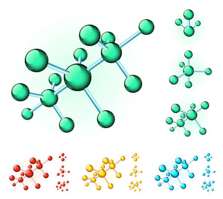 Molecular structuresのイラスト素材