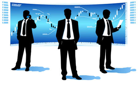 Businessmen in suitsのイラスト素材