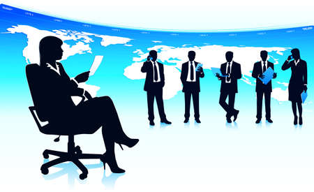 Woman the bossのイラスト素材