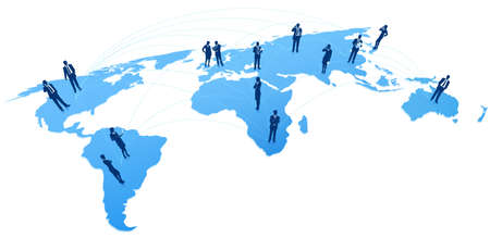 World business communicationsのイラスト素材