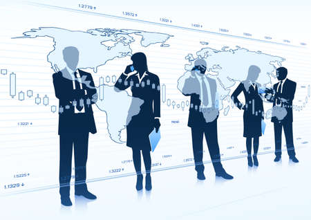 business teamworkのイラスト素材