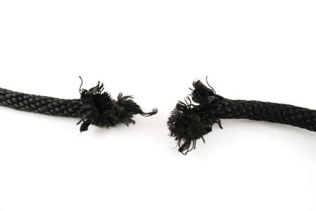 stoock pictures of a piece of rope ready to be brokenの写真素材
