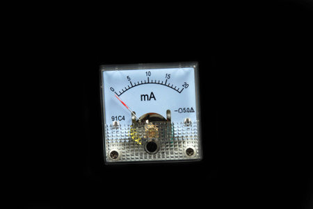 miniature current analog meterの写真素材