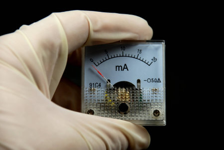 analog current meterの写真素材