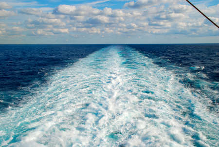 stock pictures of the sea taken from a cruise shipの写真素材